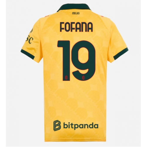 Billige Fotballdrakt AC Milan Youssouf Fofana #19 Replika Tredjedrakt Dame 2025-26 Kortermet Billige Fotballdrakt AC Milan Youssouf Fofana #19 Replika Tredjedrakt Dame 2025-26 Kortermet